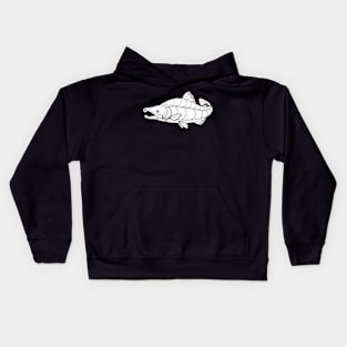 Native Inspired Salmon Kids Hoodie